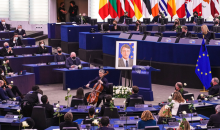 cérémonie en plénière à la mémoire du Président David Sassoli