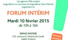 affiche evenement forum interim soyaux
