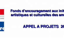 Appel à projet fonds culturels et artistiques 