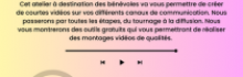 Atelier pour bénévoles vidéo