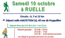 Affiche marche contre le cancer