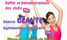 Affiche séance géante de gymnastique volontaire