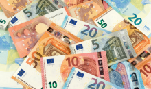 Les billets de banque en euros :
