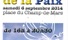 Affiche du podium artitique de la paix