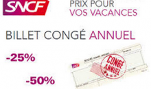 Billet SNCF - Congés annuel