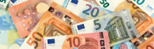 Les billets de banque en euros :