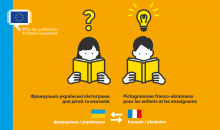 Zoom sur des pictogrammes franco-ukrainiens pour les enfants et les enseignants : 