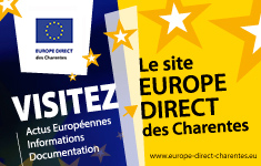 Encart publicitaire du site europe direct charente